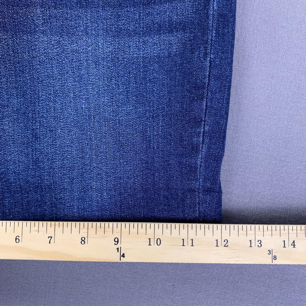 Seven7 Shorts Women 12 (36) Dark Wash Blue Weekend Short Denim Jean Stretch Jort - Picture 13 of 15